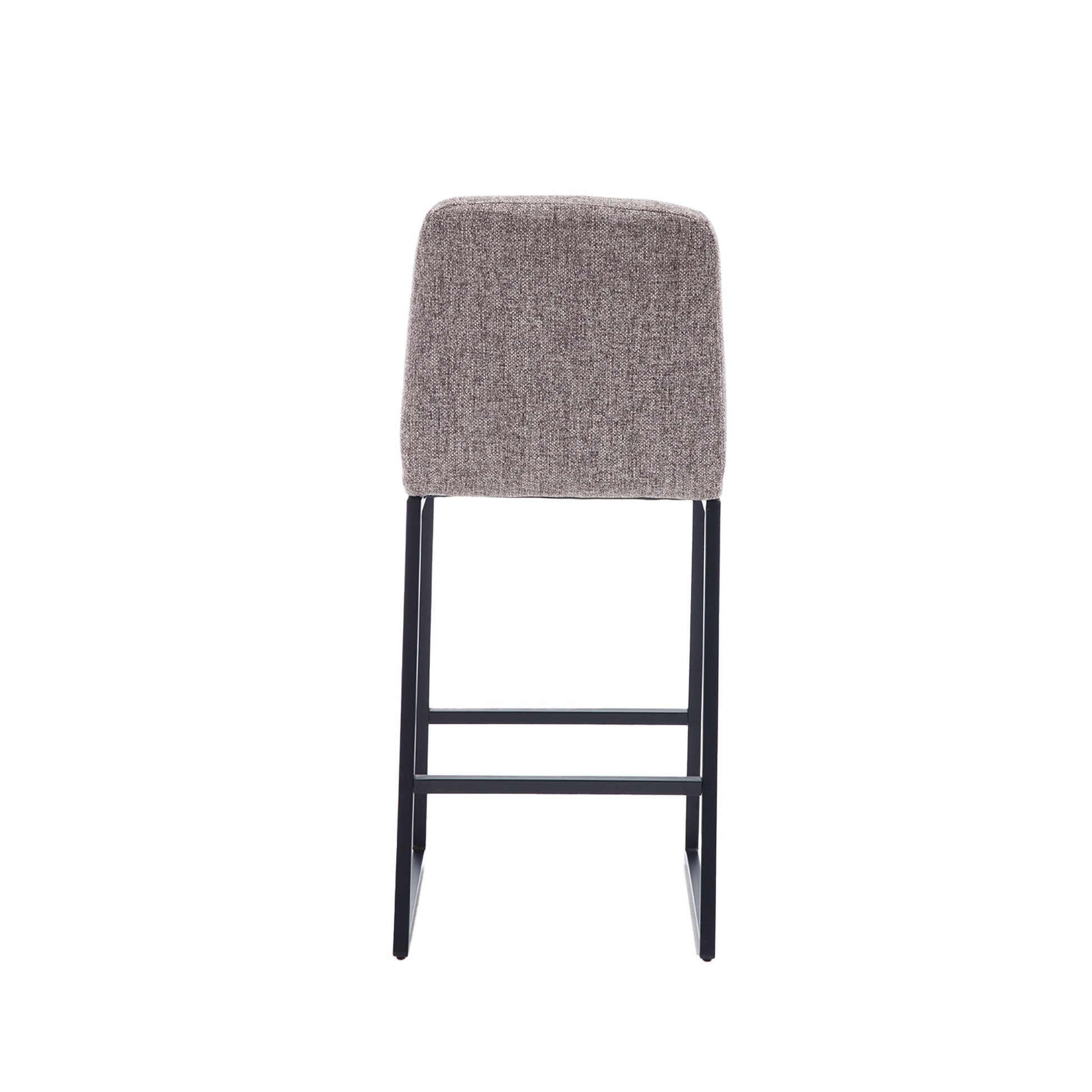 Low Bar Stools Set Of 2 Bar Chairs For Living Room Party Room Kitchen,Upholstered Linen Fabric Kitchen Breakfast Bar Stools With Footrest,Coffee Coffee Kitchen Foam Dry Clean Modern Bar Stools Foam Linen