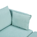 Modern Large U Shape Modular Sectional Sofa, Convertible Sofa Bed With Reversible Chaise For Living Room, Storage Seat Light Green Linen