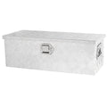30 Inch Heavy Duty Silver Aluminum 5 Bar Tread Tool Long Box Truck Pickup Trailer Toolbox Underbody Storage Lock Ke 30.1