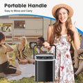 Small Portable Home Use Ice Maker,Black Black Iron