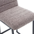 Low Bar Stools Set Of 2 Bar Chairs For Living Room Party Room Kitchen,Upholstered Linen Fabric Kitchen Breakfast Bar Stools With Footrest,Coffee Coffee Kitchen Foam Dry Clean Modern Bar Stools Foam Linen