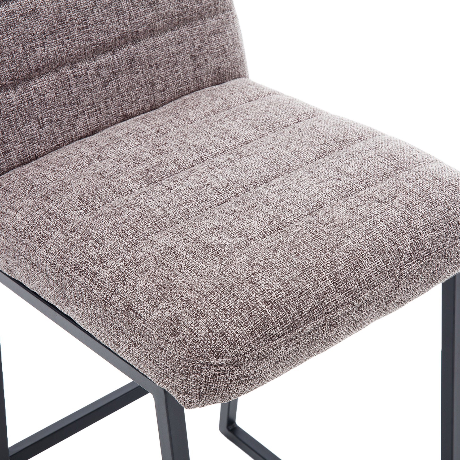 Low Bar Stools Set Of 2 Bar Chairs For Living Room Party Room Kitchen,Upholstered Linen Fabric Kitchen Breakfast Bar Stools With Footrest,Coffee Coffee Kitchen Foam Dry Clean Modern Bar Stools Foam Linen