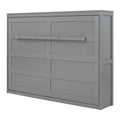 Full Size Murphy Bed Wall Bed,Gray Full Gray Plywood