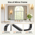 Bathroom Mirror Vanity Mirror For Wall,Aluminum Alloy Framed Wall Mirror Farmhouse,30