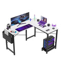 L Shaped Gaming Desk,Hite White Iron