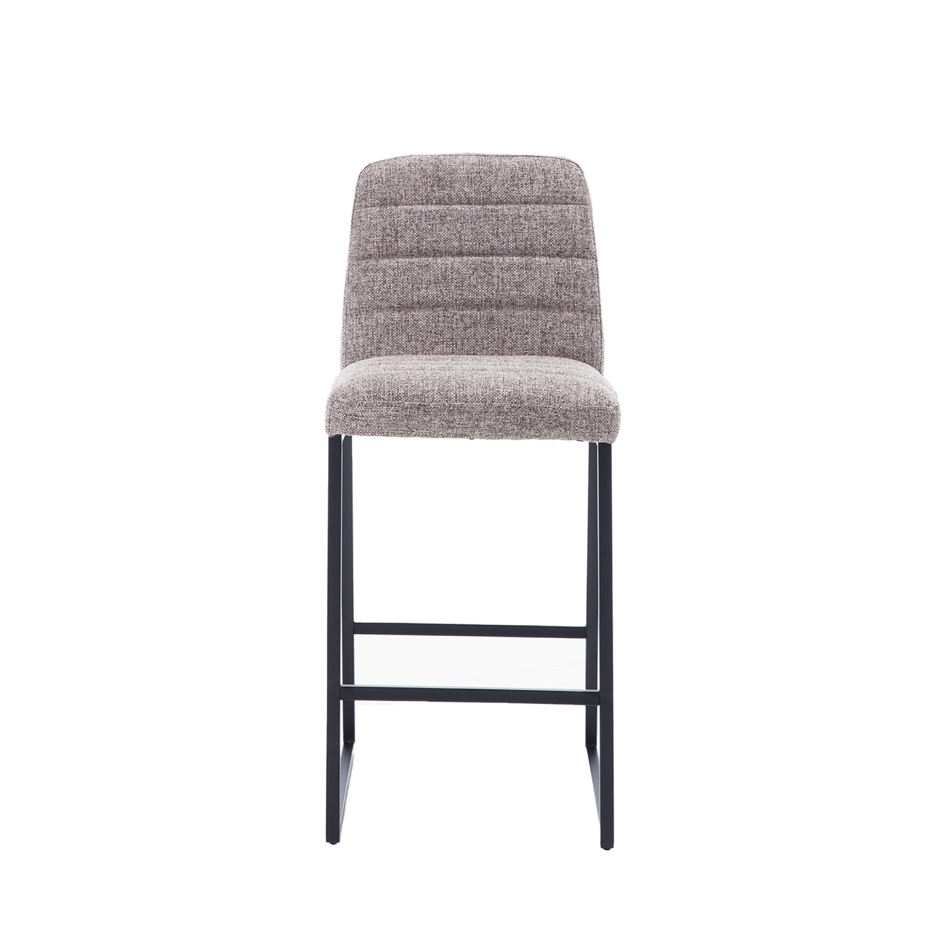 Low Bar Stools Set Of 2 Bar Chairs For Living Room Party Room Kitchen,Upholstered Linen Fabric Kitchen Breakfast Bar Stools With Footrest,Coffee Coffee Kitchen Foam Dry Clean Modern Bar Stools Foam Linen