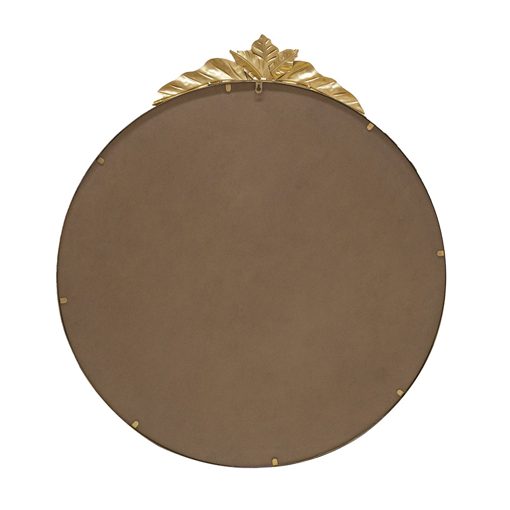 36" X 41" Large Round Wall Mirror With Gold Metal Frame, Circle Accent Mirror For Living Room Bedroom Entryway Gold Iron