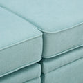 Modern Large U Shape Modular Sectional Sofa, Convertible Sofa Bed With Reversible Chaise For Living Room, Storage Seat Light Green Linen
