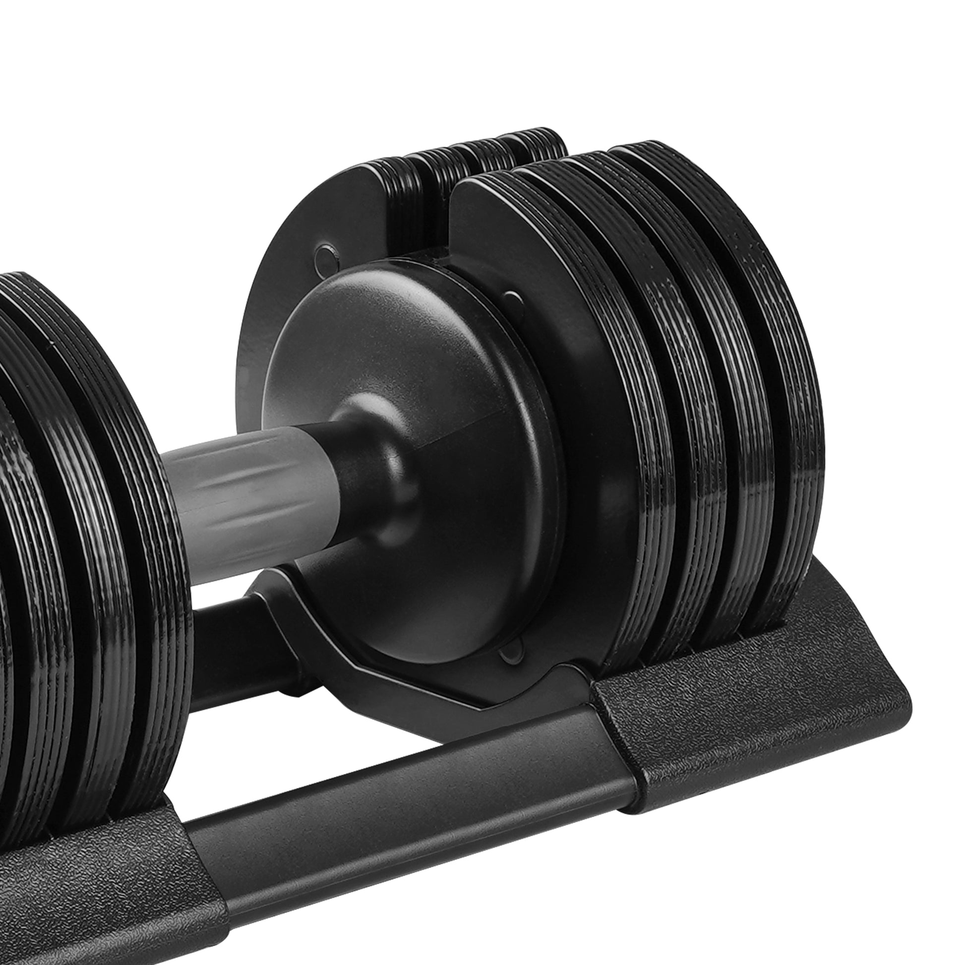 52Lbs Adjustable Dumbbell Steel And Plastic Black Steel