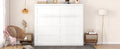 Queen Size Murphy Bed Wall Bed,White Queen White Plywood