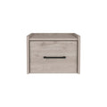 Boa Floating Nightstandend Table, Side Table Wall Mounted Single Drawer Design With Handle Light Grey Bedroom Gray Particle Board Particle Board