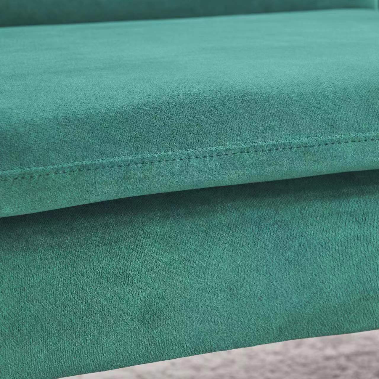 72.5" Convertible Sofa Bed, Adjustable Velvet Sofa Bed Velvet Folding Lounge Recliner Reversible Daybed Ideal For Bedroom With Two Pillows And Center Leg Green Velvet