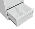 Filing Cabinet Lateral File Cabinet 2 Drawer, White Filing Cabinets With Lock, Locking Metal File Cabinets Three Drawer Office Cabinet For Legal Letter A4 F4 Home Offic Filing Cabinets 1 2 Drawers White Office Drawers Included Metal