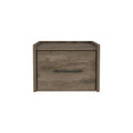 Boa Floating Nightstandend Table, Side Table Wall Mounted Single Drawer Design With Handle Dark Brown Bedroom Brown Particle Board Particle Board