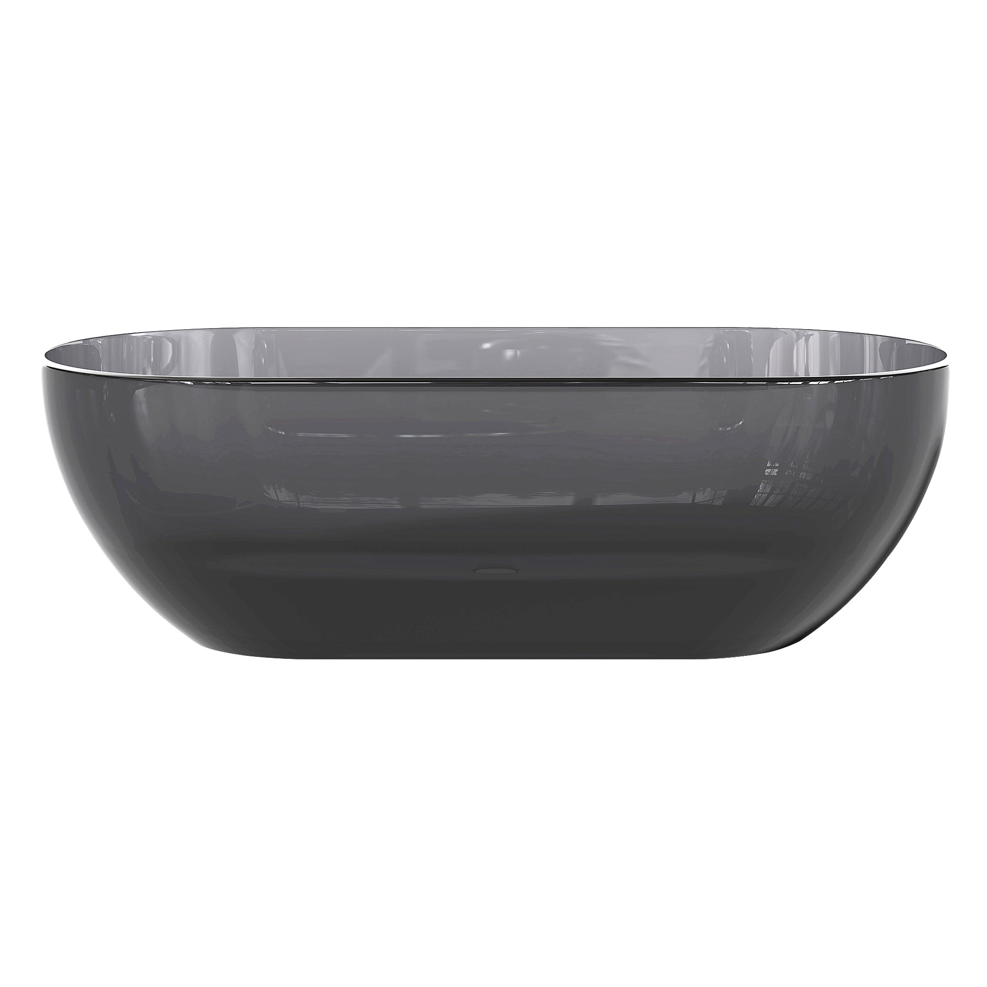 69 Inch Transparent Grey Solid Surface Bathtub For Bathroom Grey Oval Bathroom Oil Rubbed 61 69 In Soaking Center Solid Surface