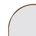 Gold 65X22 Inch Metal Arch Stand Full Length Mirror Gold Classic Mdf Glass Aluminium Alloy