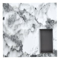 A Modern And Practical Coffee Table, Black And White In Imitation Marble Pattern, Made Of Mdf Material. The Fusion Of Elegance And Natural Fashion 31.4
