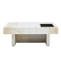 A Modern And Practical Coffee Table With Imitation Marble Patterns, Made Of Mdf Material. The Fusion Of Elegance And Natural Fashion 31.4