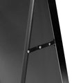 Black 65X22 Inch Metal Arch Stand Full Length Mirror Black Classic Mdf Glass Aluminium Alloy