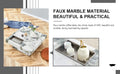 A Modern And Practical Coffee Table, Black And White In Imitation Marble Pattern, Made Of Mdf Material. The Fusion Of Elegance And Natural Fashion 31.4