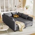 Modern Large U Shape Modular Sectional Sofa, Convertible Sofa Bed With Reversible Chaise For Living Room, Storage Seat Dark Gray Linen