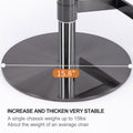 Black Titanium Stainless Steel Bar Stools Swivel Adjustable Height For Kitchen Counter And Dining Room Black 1Pc Black Pu Stainless Steel