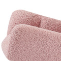 Rocking Chair, Leisure Sofa Glider Chair, Comfy Upholstered Lounge Chair With High Backrest, For Nursing Baby, Reading, Napping Pink Pink Foam Boucle
