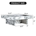 A Modern And Practical Coffee Table, Black And White In Imitation Marble Pattern, Made Of Mdf Material. The Fusion Of Elegance And Natural Fashion 31.4