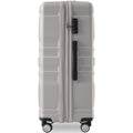 Luggage Sets Model Expandable Abs Hardshell 3Pcs Clearance Luggage Hardside Lightweight Durable Suitcase Sets Spinner Wheels Suitcase With Tsa Lock 20''24''28'' Light Grey Dark Gray Abs