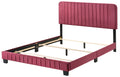 Lodi G0503 Qb Up Queen Bedcherry Cherry Foam Velvet