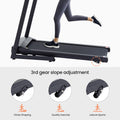 Treadmills 2.5 Hp Hydraulic Folding Removable Treadmill With 3 Speed Incline Adjustment, 12 Preset Programs, 3 Countdown Modes, Heart Rate, Bluetooth And More, Suitable For Home And Gym Use Black Steel