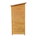 Xwt011 Wooden Shed Natural For Backyard Garden Big Tool Storage Flat Roof Tool Room 63.58