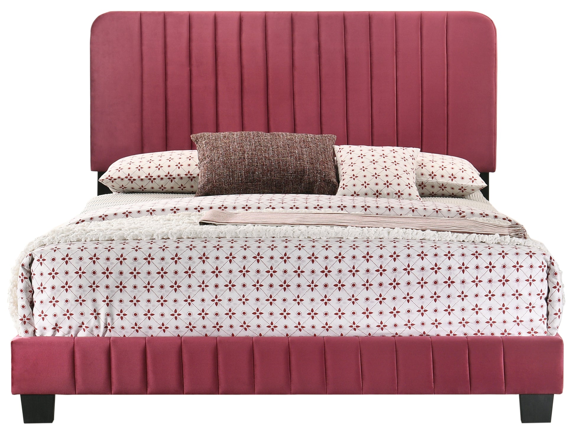 Lodi G0503 Kb Up King Bedcherry Cherry Foam Velvet