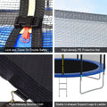 120Cm Trampoline Outside Safety Net With Basketball Hoop Blue Metal