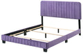 Lodi G0502 Kb Up King Bedpurple Purple Foam Velvet