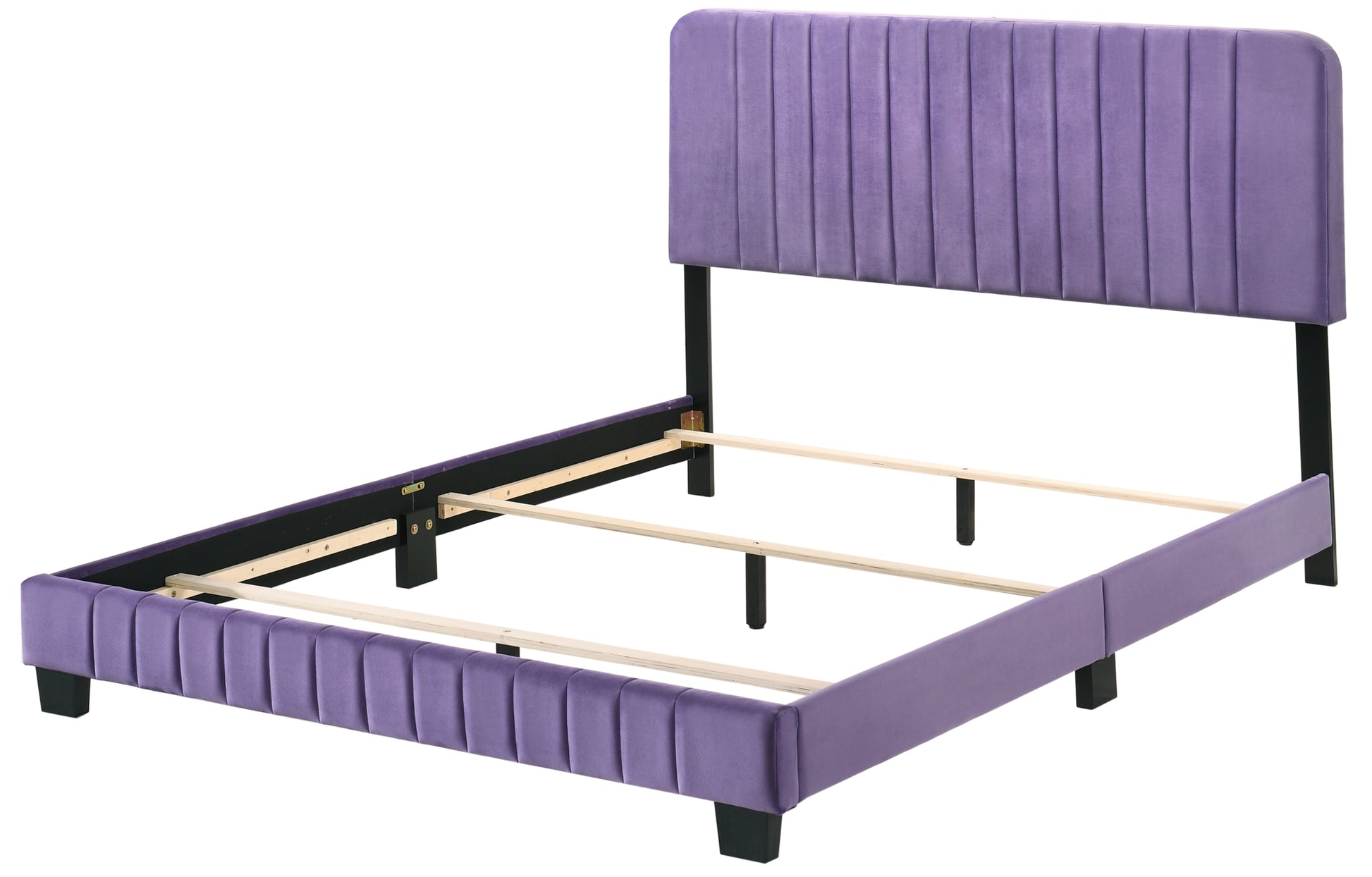 Lodi G0502 Kb Up King Bedpurple Purple Foam Velvet