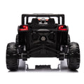 12V Ride On Car With Remote Control,Utv Ride On For Kid,3 Point Safety Harness, Music Player Usb Port Volume Knob Battery Indicator , Led Lights, High Low Speed Switch Off Road Adventure For Kids Black Polypropylene