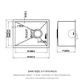 14 Inch Undermount Sink 14