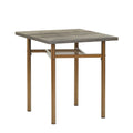 Dining Set For 2, Square Wooden Dining Table With 4 Legs And 2 Metal Chair For Home Office, Kitchen, Dining Room Antique Brown Metal & Wood Metal & Wood