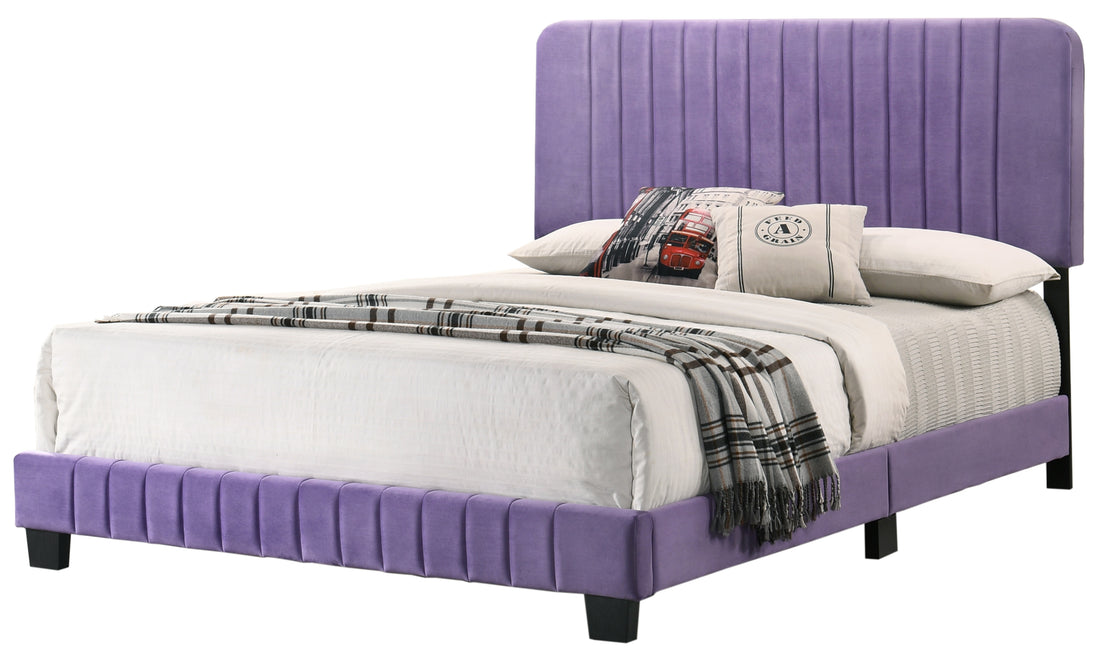 Lodi G0502 Kb Up King Bedpurple Purple Foam Velvet