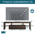 Fashiontvstandtvcabinet,Entertainmentcenter,Tvstationtv Console,Media Console,With Ledlight Belt,Light Belt Remote Control,Toughenedglassshelf,Metal Handle,Canbeplaced In The Living Room,Bedroom,Brown Brown Primary Living Space 60 69 Inches Foam Particle