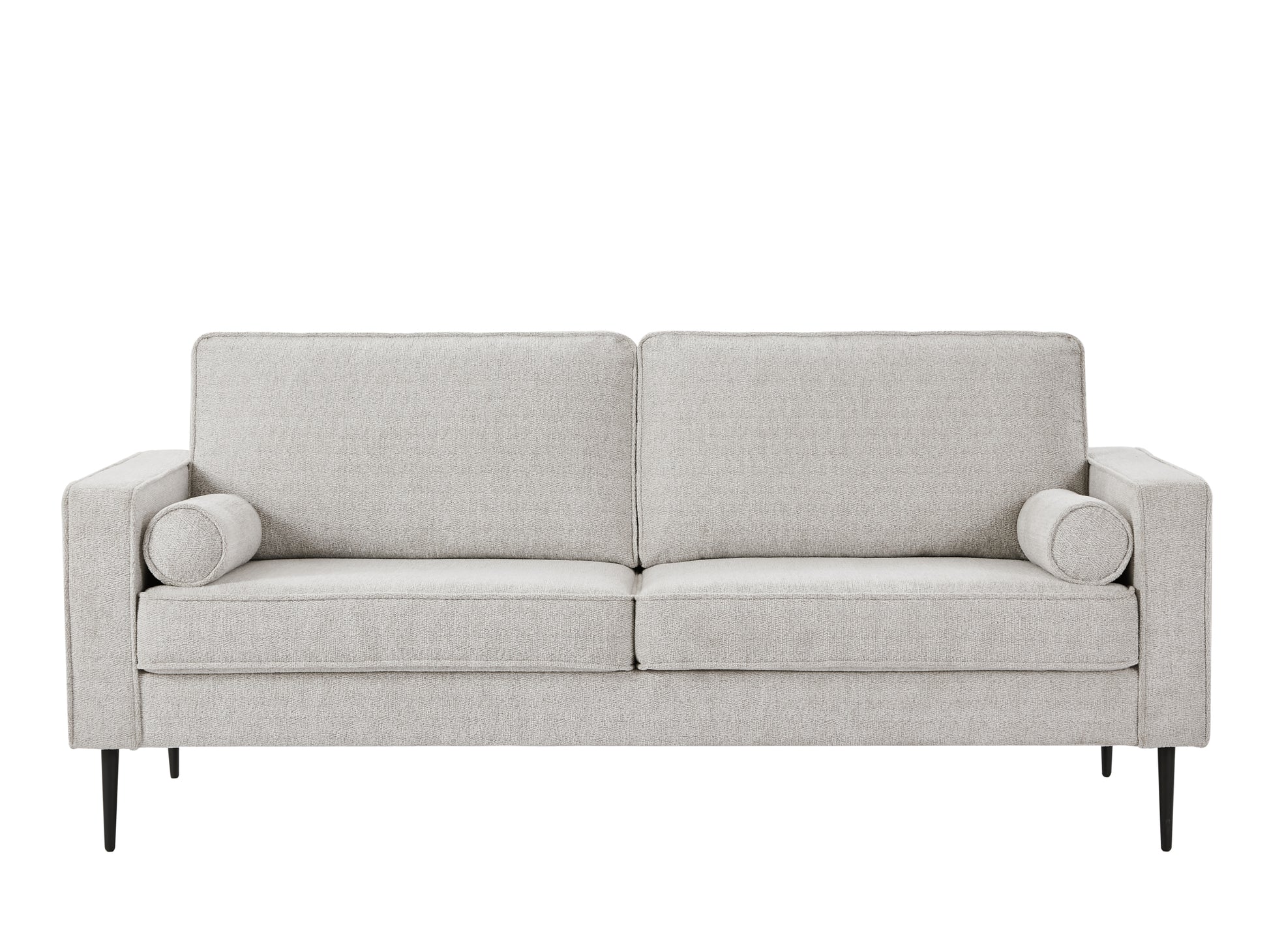 Living Room Upholstered Sofa With High Tech Fabric Surface Chesterfield Tufted Fabric Sofa Couch, Large White. White Primary Living Space American Design Polyester Chenille