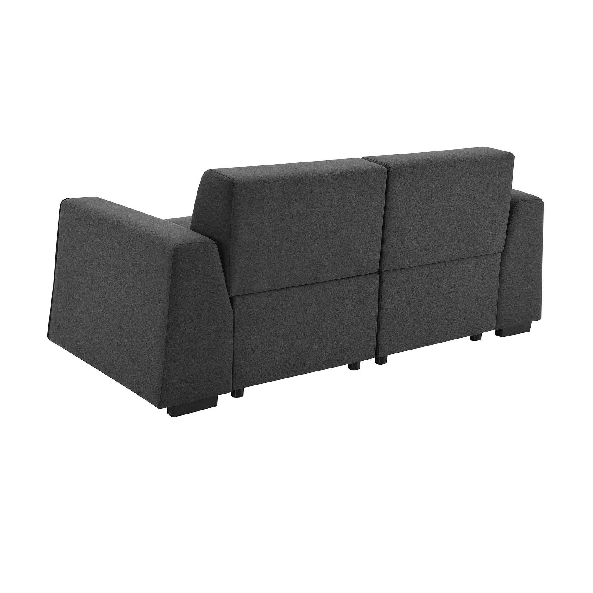 71*35.5" Modern Linen Fabric Sofa,Stylish And Minimalist 2 3 Seat Couch,Easy To Install,Exquisite Loveseat With Wide Armrests For Living Room,Bedroom,Apartment,Office,2 Colors Dark Grey Linen 2 Seat