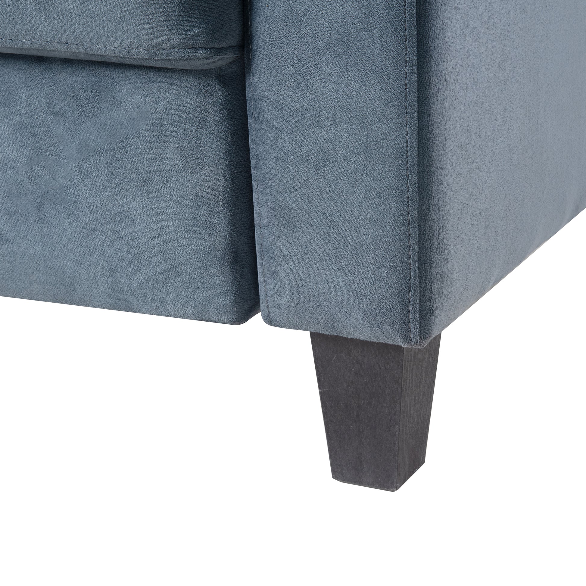 Couch Comfortable Sectional Couches And Sofas For Living Room Bedroom Office Small Space Gray Velvet 3 Seat