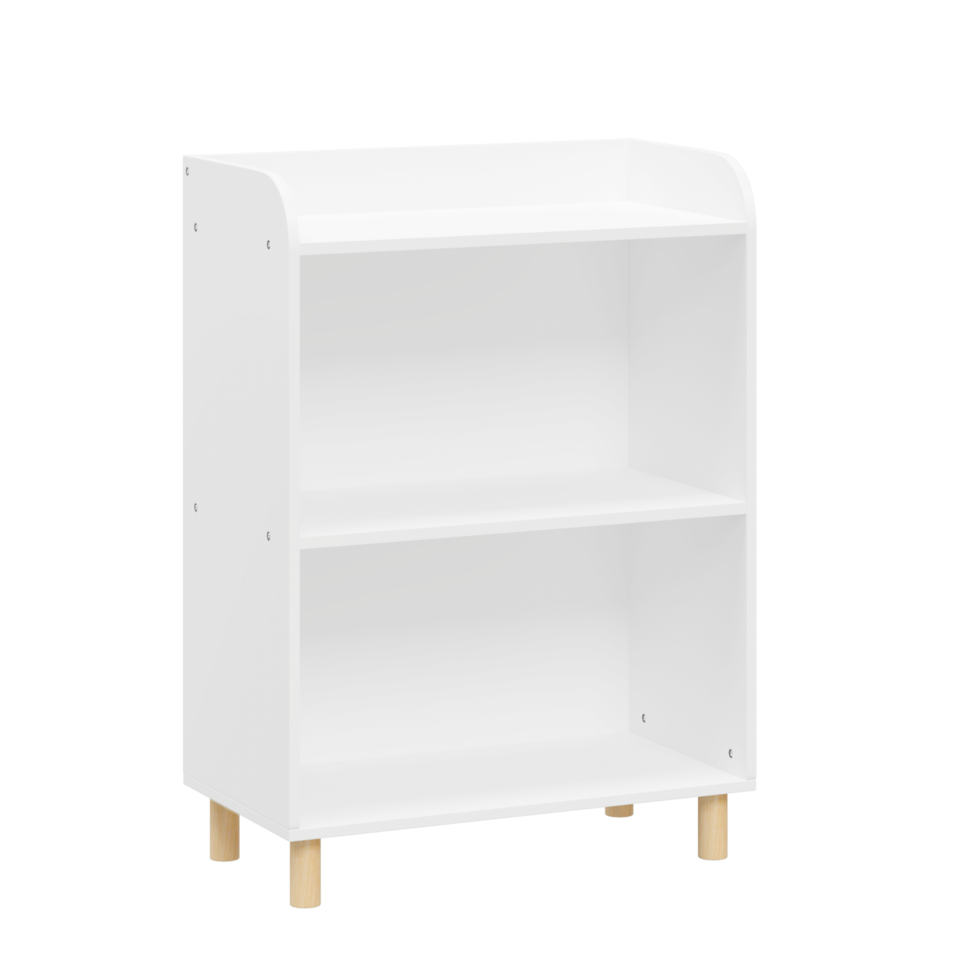 Kids 3 Tier Bookcase, Children'S Book Display, Bookshelf Toy Storage Cabinet Organizer For Children'S Room, Playroom, Nursery White Mdf