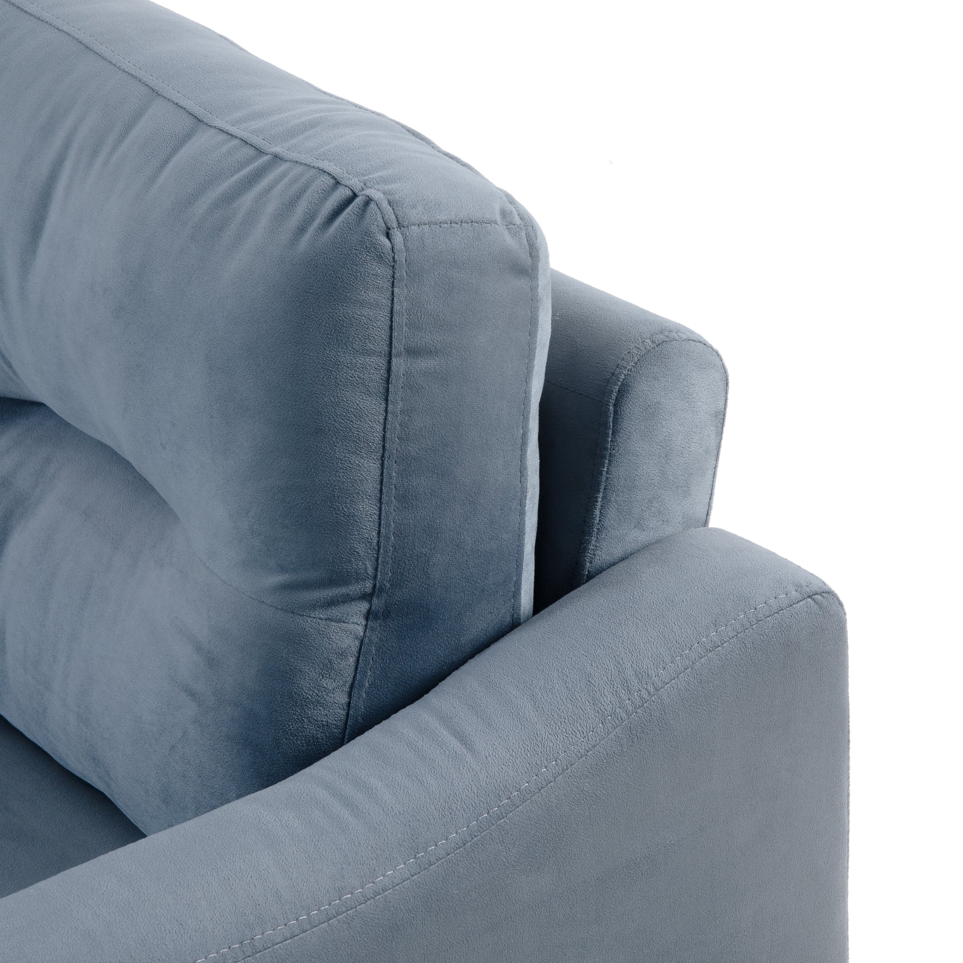 Couch Comfortable Sectional Couches And Sofas For Living Room Bedroom Office Small Space Gray Velvet 1 Seat