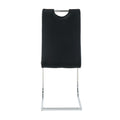 Modern Simple Rectangular Glass Dining Table, Solid Tempered Glass Tabletop, Electroplated Table Legs, Black Pu Dining Chair Set, Suitable For Restaurant Kitchen Use Set Of 5 Upholstered Chair Glass Black Seats 4 Metal Rectangular Dining Table With Chair