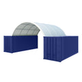 Ping Container Canopy Shelter 20'X40',11Oz Pe White Industrial Steel