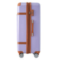 Hardshell Luggage Sets 3 Piece Double Spinner 8 Wheels Suitcase With Tsa Lock Lightweight 20''24''28'' Lilac Abs