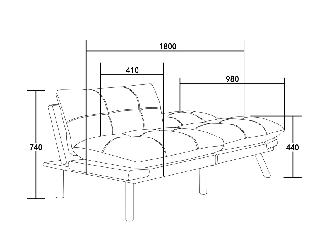 Leatehr Feeling Brown Convertible Folding Modern Sofa Bed White Wood Primary Living Space Light Duty Pine 2 Seat Brown Microfiber Medium Firm Pillow Back Modern Pillow Top Arms Foam Upholstered